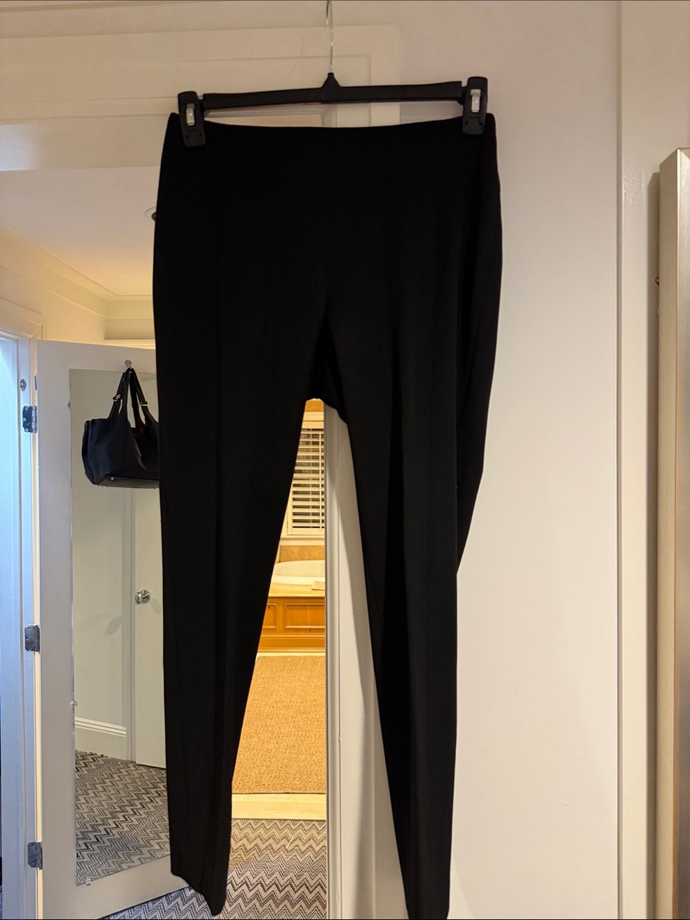 Sleek Black Skinny Ponte Pants for Women
